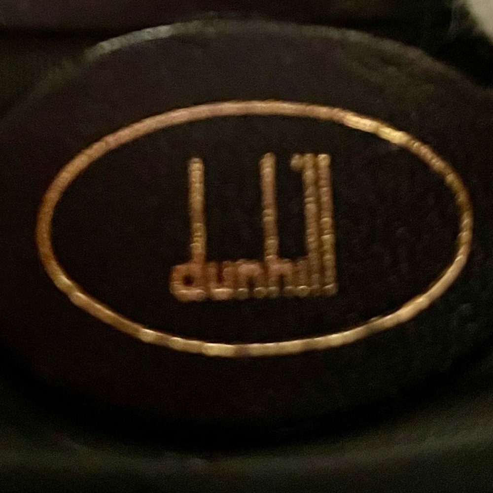 Dunhill Authentic Vintage Black Lockable Leather Clutch/Wristlet w/ Gold Accents - Picture 13 of 16